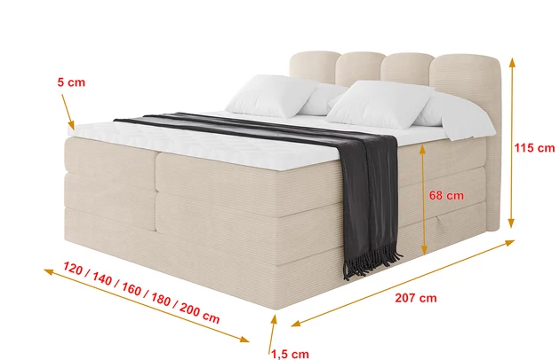 Boxspringbett NINA KING - 4