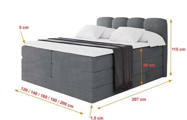 Boxspringbett NINA KING - 4