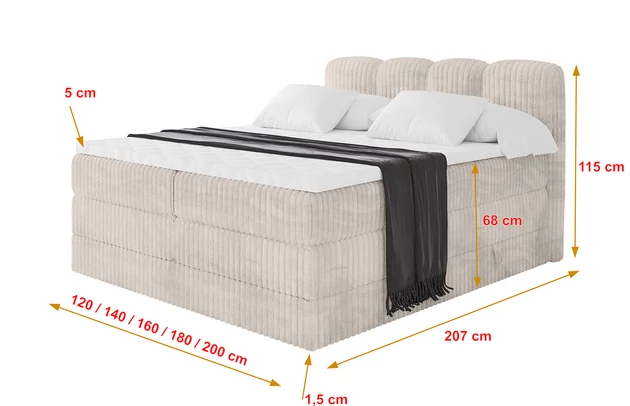 Boxspringbett NINA KING - 4