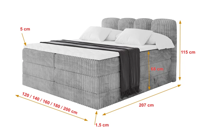 Boxspringbett NINA KING - 4