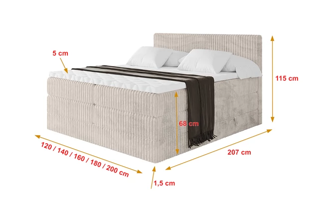 Boxspringbett TOLO KING - 4