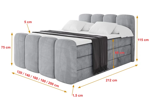 Boxspringbett NINA-Z KING - 4