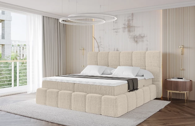 Material: Holz, Bezug: Flechtstoff, Farbe: Beige - Aragon 03, Stoffbeschreibung: polsterstoff-aragon-hochwertige-und-elegante-strukturweich-und-angenehm-im-griffscheuerfest-45-000-60000-zyklen-gewicht-von-340-g-m2reibungswiderstand-4-5, Zimmer: Schlafzimmer, Länge: 238 cm, Breite: 120 cm, Höhe: 113 cm, Größe: 120x200 cm, Länge der Schlaffläche: 200 cm, Breite der Schlaffläche: 120 cm, Liegehöhe: 54 cm, Härtegrad der Matratze: H3, Matratze: Bonellfederung, Farbe des Toppers: Weiß, Höhe des Toppers: 5 cm, Material des Toppers: Schaumstoff, Bettkasten: Ja, Anzahl der Bettkasten: 2, Höhe des Kopfteils: 113 cm, Material der Füße: Plastik, Höhe der Füße: 2 cm, Gepolsterte Rückseite: Nein, Stil: Modern - 1