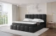 Material: Holz, Bezug: Kunstleder, Farbe: Schwarz - Soft 11, Stoffbeschreibung: Polsterstoff SOFT:Leicht zu reinigendes Lederimitat. scheuerfest (100.000 Martindale-Zyklen). lichtecht (6). reibecht (4-5). 100%PU (Oberseite) + 75%PES mit 25%CO (Unterseite), Zimmer: Schlafzimmer, Länge: 238 cm, Breite: 140 cm, Höhe: 113 cm, Größe: 140x200 cm, Länge der Schlaffläche: 200 cm, Breite der Schlaffläche: 140 cm, Liegehöhe: 54 cm, Härtegrad der Matratze: H3, Matratze: Bonellfederung, Farbe des Toppers: Weiß, Höhe des Toppers: 5 cm, Material des Toppers: Schaumstoff, Bettkasten: Ja, Anzahl der Bettkasten: 2, Höhe des Kopfteils: 113 cm, Material der Füße: Plastik, Höhe der Füße: 2 cm, Gepolsterte Rückseite: Nein, Stil: Modern - 1