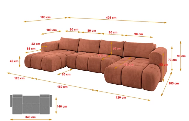 Wohnlandschaft CLOUD-U - 8