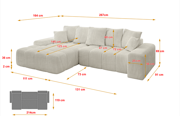 Ecksofa ENSI-L - 4