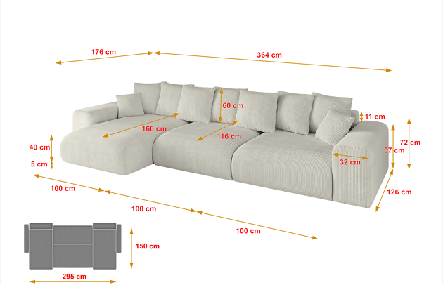 Ecksofa ESKAR-L2 - 4