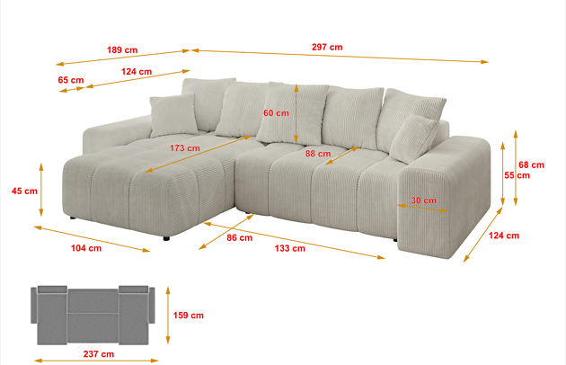 Ecksofa ENIL-L - 4