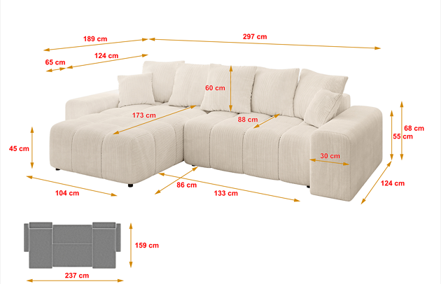 Ecksofa ENIL-L - 4