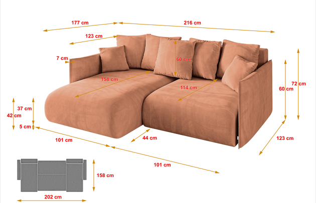 Ecksofa ONESK-L - 4