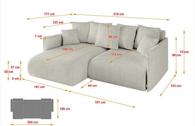 Ecksofa ONESK-L - 4
