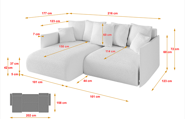 Ecksofa ONESK-L - 4
