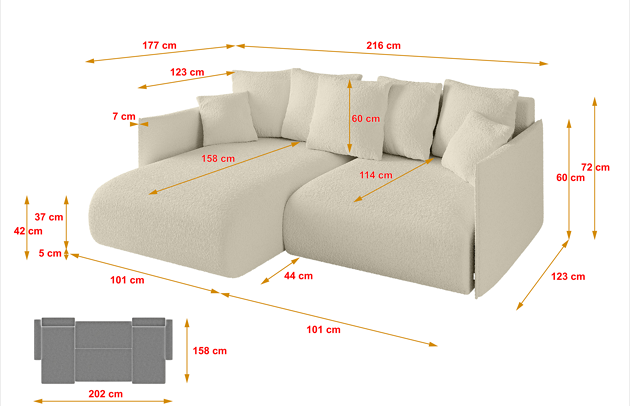 Ecksofa ONESK-L - 4