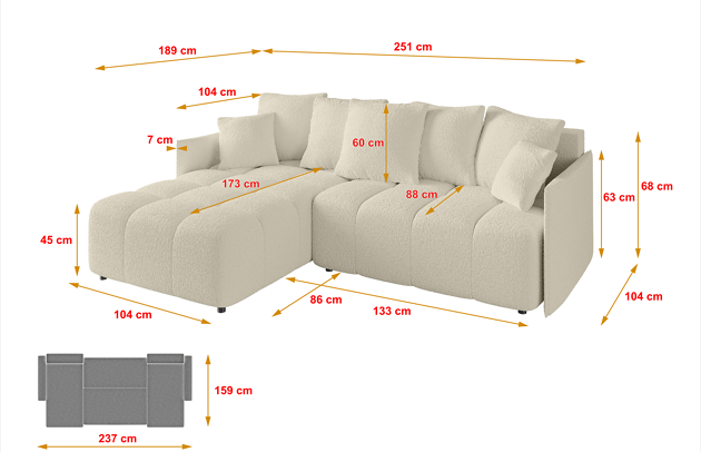 Ecksofa LONLI-L - 4