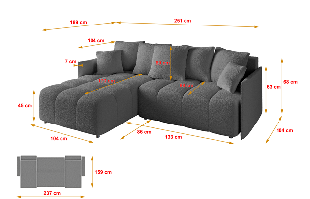 Ecksofa LONLI-L - 4