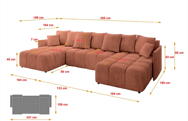 Wohnlandschaft LONLI-U - 7