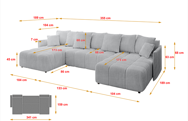 Wohnlandschaft LONLI-U - 4
