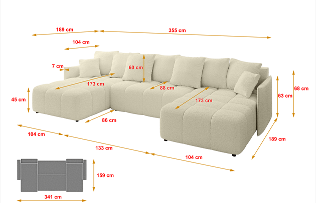 Wohnlandschaft LONLI-U - 4
