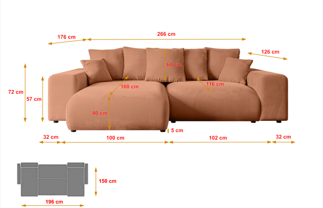 Ecksofa ESKAR-L - 4