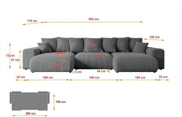 Wohnlandschaft ESKAR-U - 7