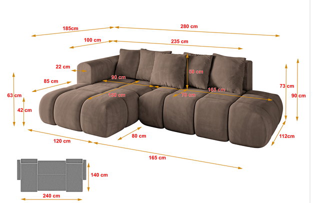 Ecksofa CLOUD-L-v1 - 4