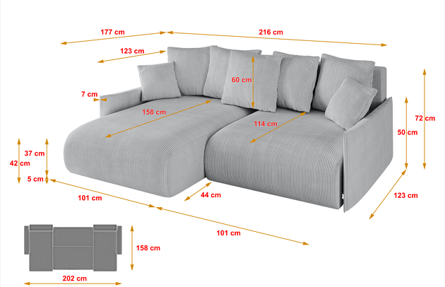 Ecksofa ONESK-L-v1 - 4