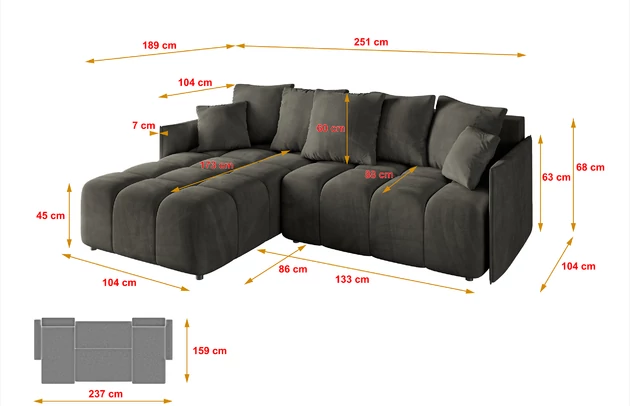 Ecksofa LONLI-L - 7