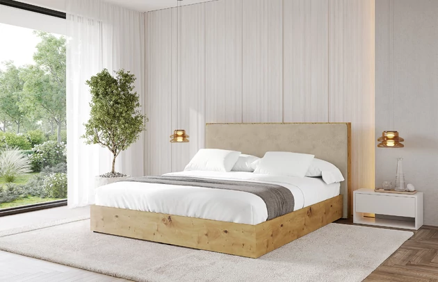 Bezug: Kunstfell, Farbe: Beige - Lapitt 29, Stoffbeschreibung: Polsterstoff LAPITT: besonders weicher und dichter Stoff von hoher Qualität, Zusammensetzung 100%PES, scheuerfest (60000 ), Gewicht von 315 g/m2 ± 5% ,Reibungswiderstand 4–10., Zimmer: Schlafzimmer, Länge: 220 cm, Breite: 140 cm, Höhe: 107 cm, Größe: 120x200 cm, Länge der Schlaffläche: 200 cm, Breite der Schlaffläche: 120 cm, Liegehöhe: 48 cm, Matratze: Mit H3 / H4 Taschenfederkern Matratze, Höhe der Matratze: 25 cm, Matratzentyp: Taschenfederkernmatratze, Bettkasten: Ja, Anzahl der Bettkasten: 1, Höhe der Bettkasten: 30 cm, Höhe des Kopfteils: 107 cm, Gepolsterte Rückseite: Nein - 1