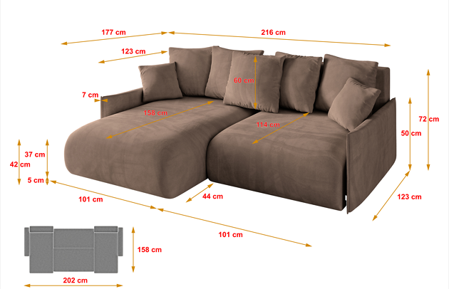 Ecksofa ONESK-L-v1 - 4