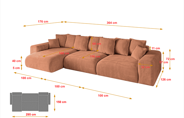 Ecksofa ESKAR-L2 - 4
