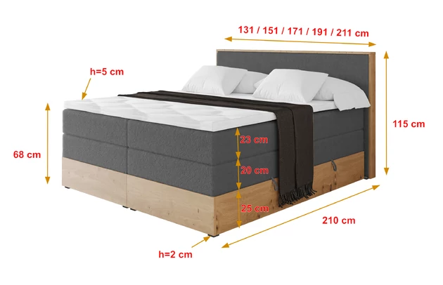 Boxspringbett LOLLI9-KING - 4