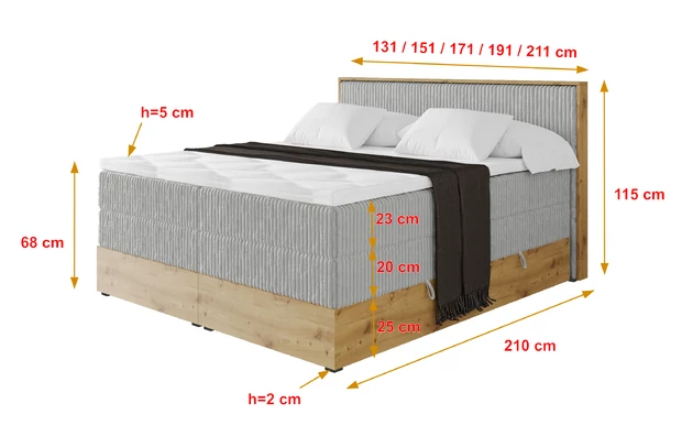 Boxspringbett LOLLI9-KING - 4