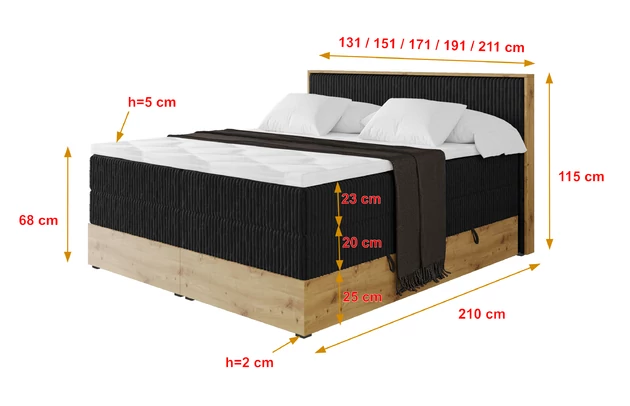 Boxspringbett LOLLI9-KING - 4