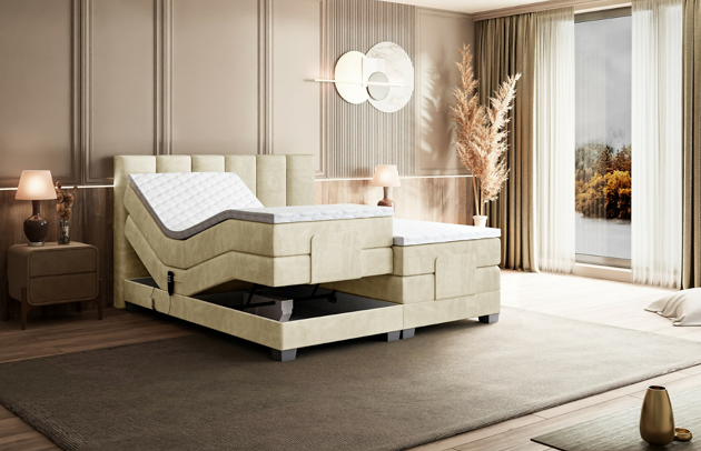 Elektrisches Boxspringbett AMEL EL - 5