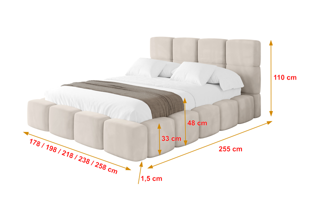 Polsterbett NATA - 4