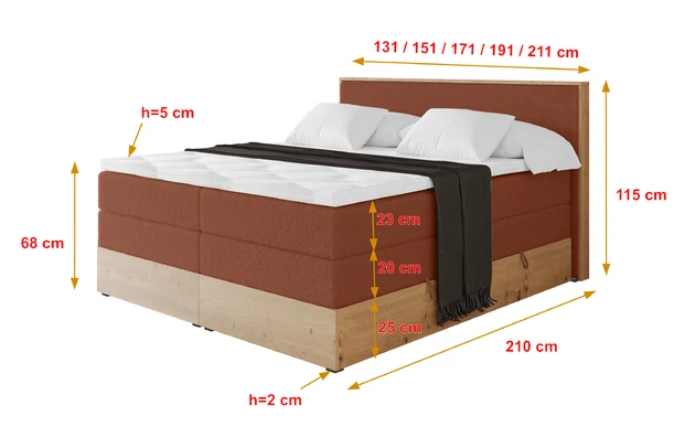 Boxspringbett LOLLI9-KING - 4