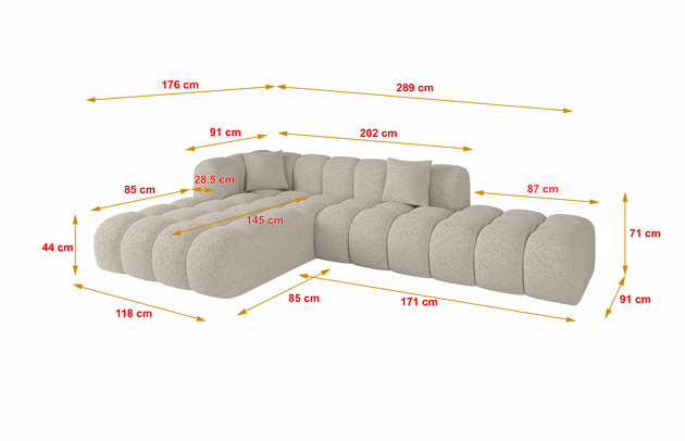 Ecksofa OLEA-L2 - 5