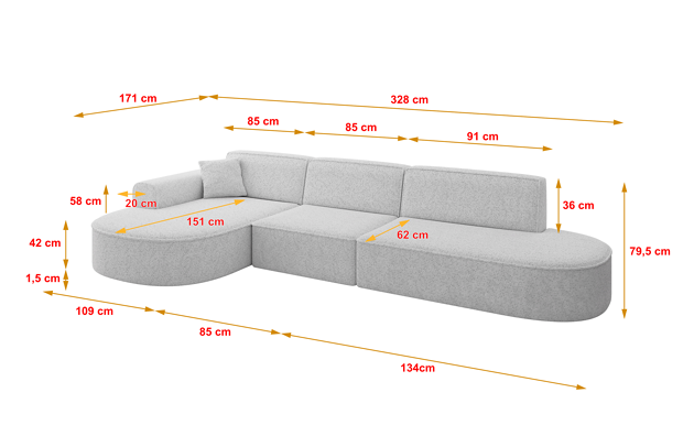 Ecksofa MARI-L2 - 4