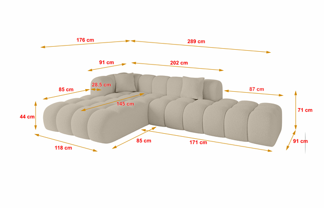 Ecksofa OLEA-L2 - 5