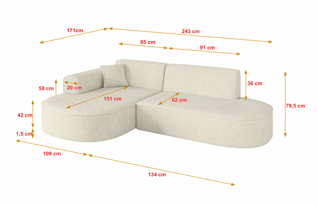 Ecksofa MARI-L1 - 4