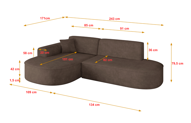 Ecksofa MARI-L1 - 4