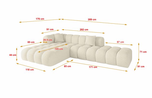 Ecksofa OLEA-L2 - 5