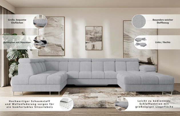 Wohnlandschaft COMA U - 8