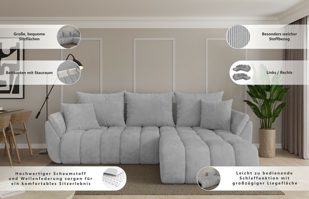 Ecksofa TOKO-L-v1 - 8