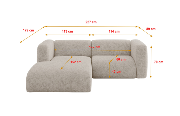 Ecksofa MIRA-L1 - 4
