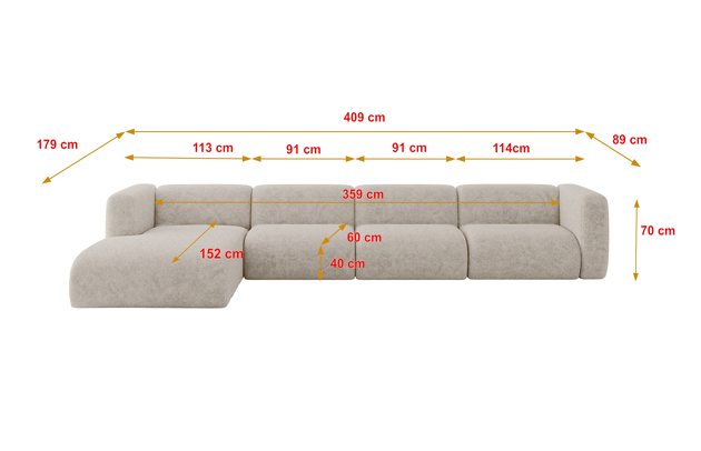 Ecksofa MIRA-L3 - 4