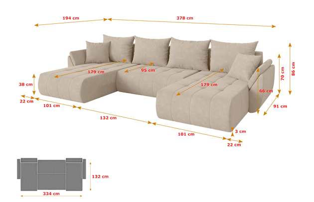 Wohnlandschaft TOKO-U - 4