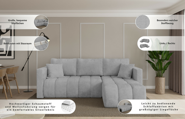 Ecksofa GARD-L - 8