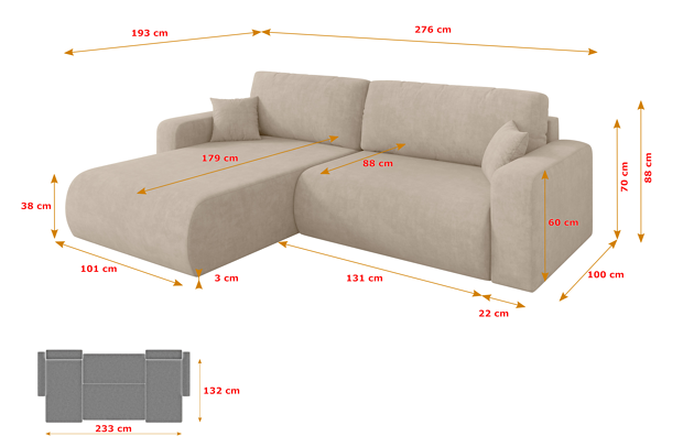 Ecksofa BERY-L - 4