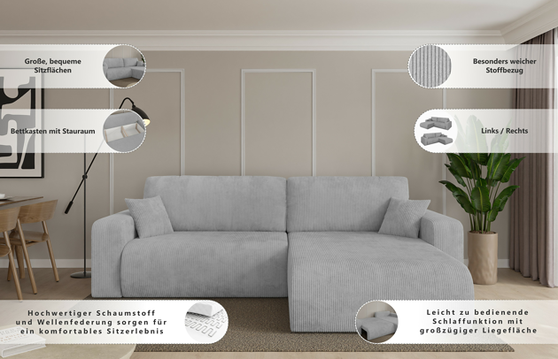 Ecksofa BERY-L - 8